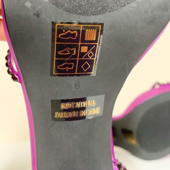 Jeffrey Campbell Aperitivo Heels 6 Strappy Sandals Platform Magenta Purple - Picture 7 of 7